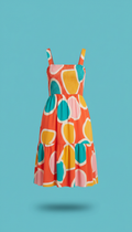 Coral Pop cotton sundress